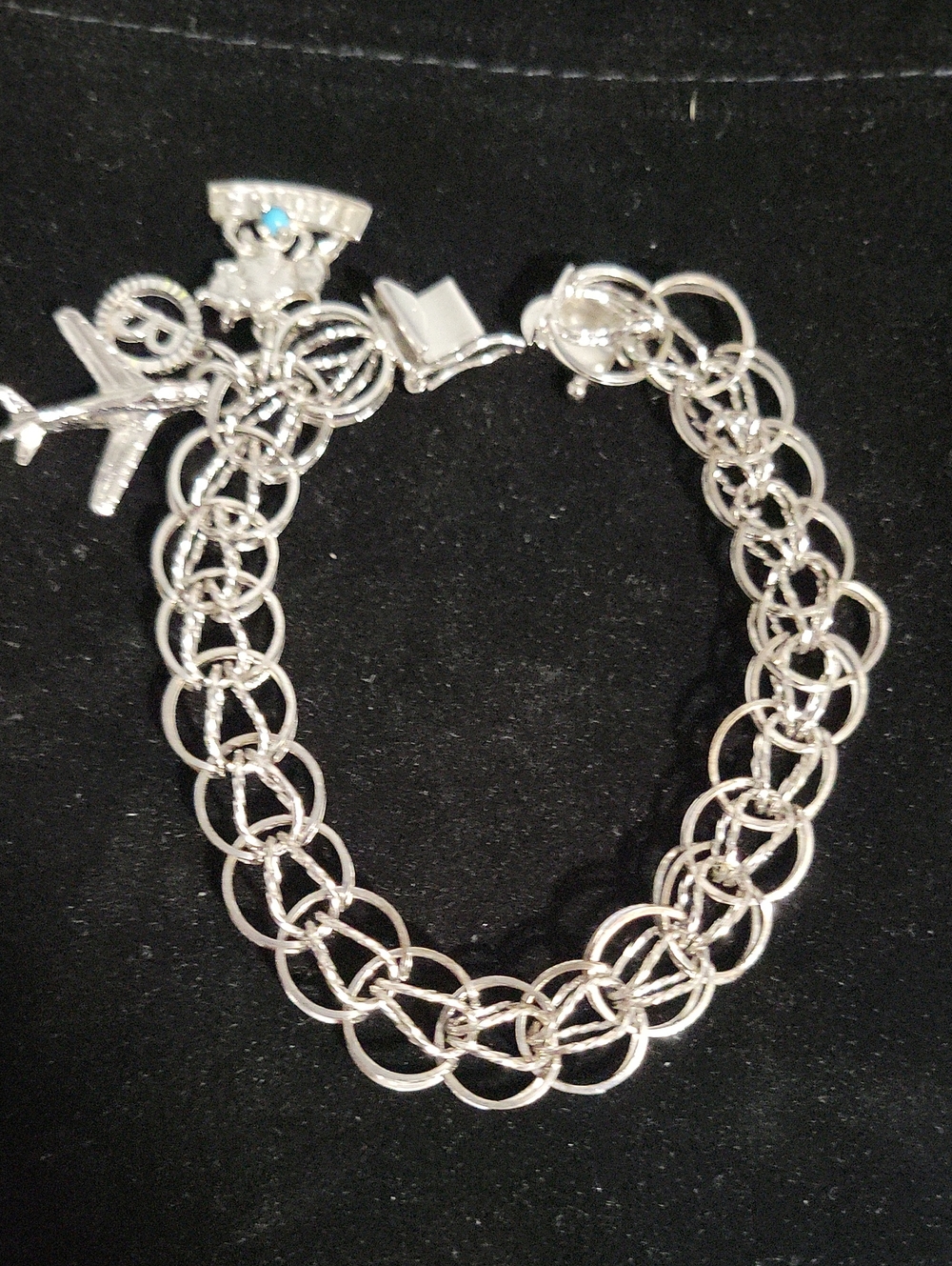 Vintage Sterling Silver Charm Bracelet Charm Bracelet